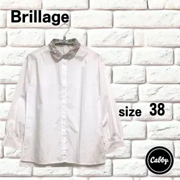 Brillage 브리아쥬 긴팔 블라우스 꽃무늬 옷깃 리버티