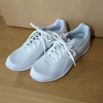 [ 새상품급 미사용 ] PUMA ( 푸마 ) 화이트 스니커즈 여성용