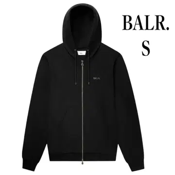 새상품 BALR. 블랙 후드티 S 일본 한정판 / JP Q-SERIES