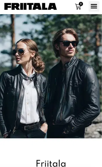 FRIITALA 후드 부착 가죽 코트