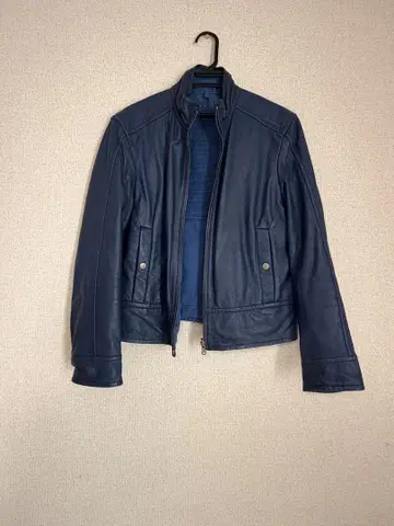 [ 새상품급 ] HUGO BOSS 가죽 라이더 자켓 46/M