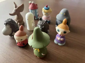 무민 피규어 세트 10개 소프트 비닐 손가락 인형