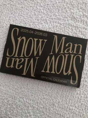 Snow Man Official Calendar 2025-2026