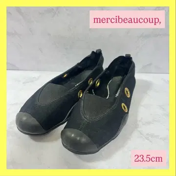 새상품급 mercibeaucoup, 발레 슈즈 블랙 23.5cm 플랫