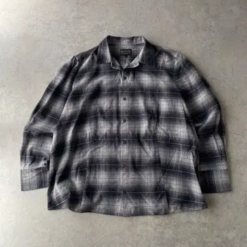 PENDLETON 펜들턴 옴브레 체크 셔츠 블랙