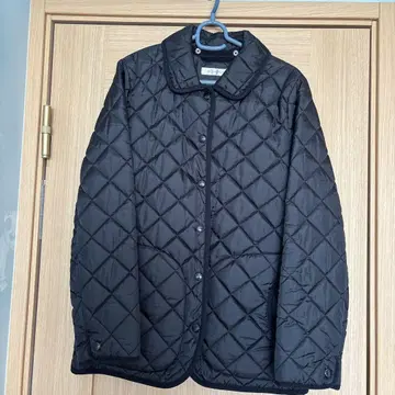 블랙 퀼팅 자켓