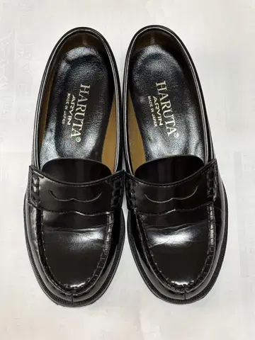 새상품급 HARUTA 로퍼 22.5cm 블랙
