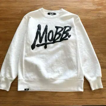 MOBB 맨투맨 M 사이즈 화이트 속기모