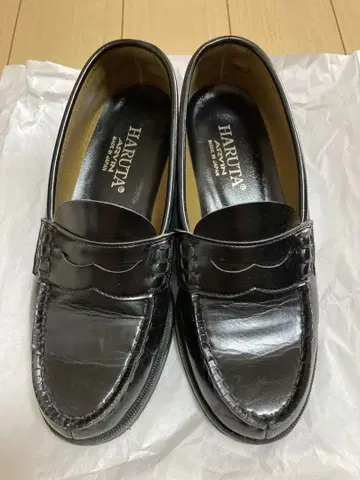 HARUTA 로퍼 블랙 학생용 24cm