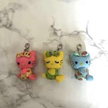 헬로키티 키링 3개 세트 레어