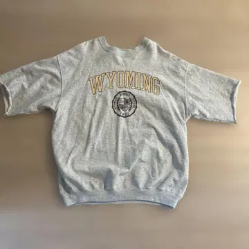 WYOMING 로고 그레이 T셔츠