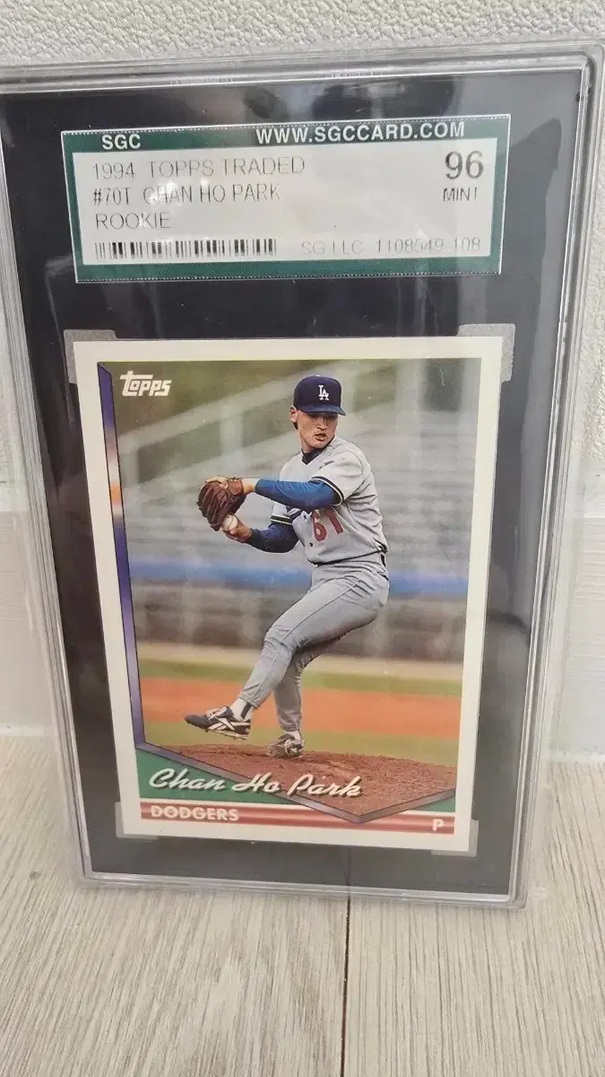 박찬호 1994년 Topps 루키 카드 SGC 96 민트