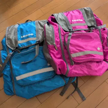 LOGOS 백팩 파랑 핑크