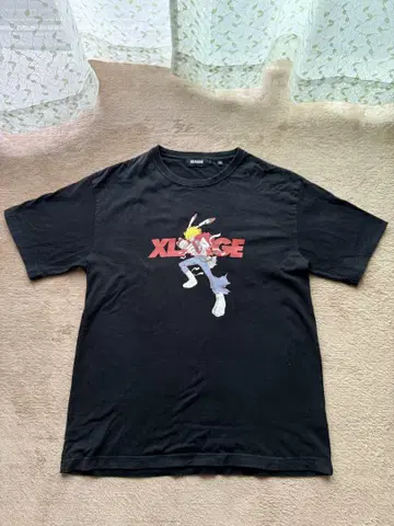 XLARGE 애니메이션 프린트 T셔츠 M 사이즈 블랙
