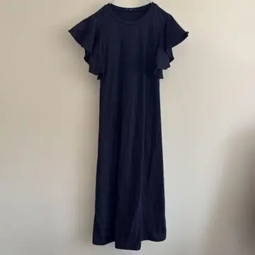 selva secreta 블랙 프릴 소매 롱 원피스 블랙 L