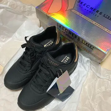 스케쳐스 스니커즈 UNO Wedge-HI Steps 새상품급 25cm