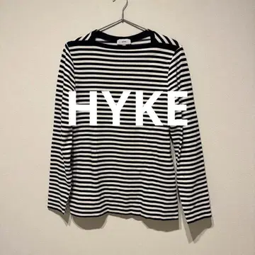[ 새상품급 ] HYKE 보더 바스크 셔츠 사이즈 1