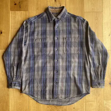 90s ST.JOHN'S BAY 체크 헤비 플란넬 셔츠 M