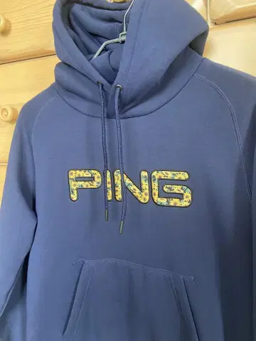 [핑 PING ] 골프 후드티 긴팔 네이비 M