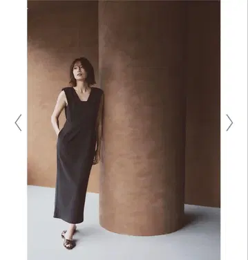 토우하라 아키 FORME 숄더 패드 드레스 브라운 0 사이즈