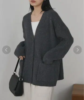 오버사이즈 V넥 가디건