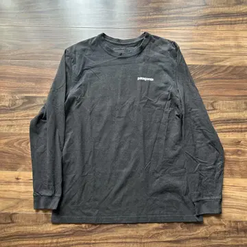 patagonia 블랙 롱 슬리브 티셔츠 M