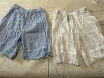 아노네노네 안심 안전 롱 속바지 화이트, 블루