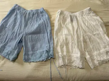 아노네노네 안심 안전 롱 속바지 화이트, 블루