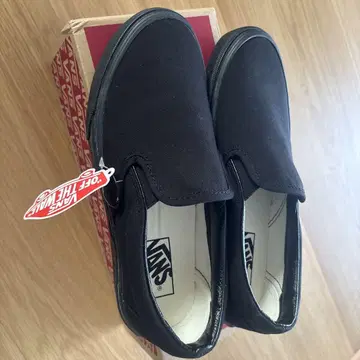 VANS 클래식 슬립온 블랙 슬립온