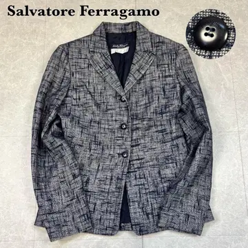 Salvatore Ferragamo 트위드 테일러드 자켓