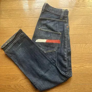 다크 블루 스트레이트 레그 데님