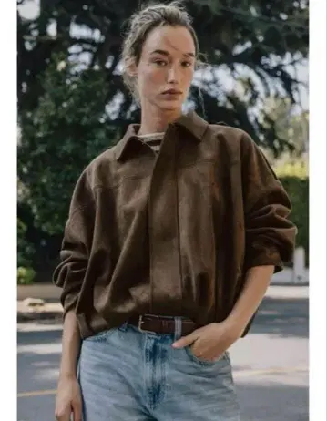 ZARA 스웨이드 느낌 봄버 자켓 (완판템)