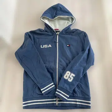 타미 힐피거 USA 풀 집업 후드티 L