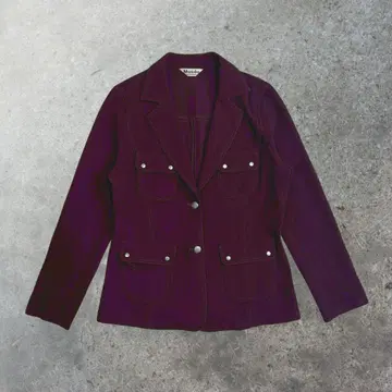 자켓 빨간색 계열 노치드 라펠 Musse K-스타일