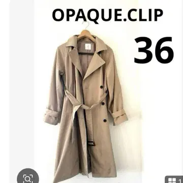 OPAQUE.CLIP 베이지 트렌치코트 36