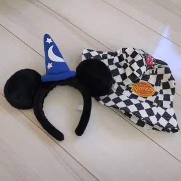 미키 머리띠 마법사 카즈 모자 세트