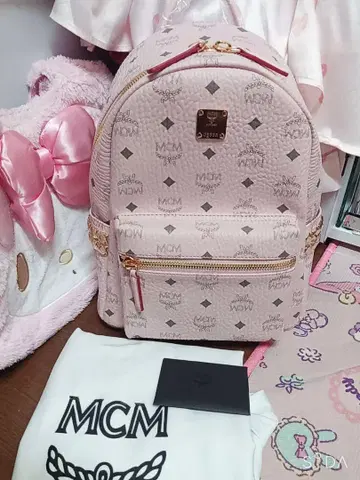 MCM 핑크 럭색 백팩