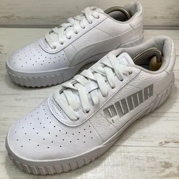 푸마 PUMA 스니커즈 25cm 통굽 가죽 화이트 여성용