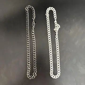 MB 체인 목걸이 블랙 화이트