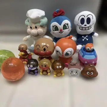 호빵맨 봉제 인형 가챠가챠 세트