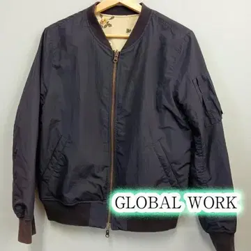 GLOBAL WORK 리버서블 플라워 봄버 자켓 223