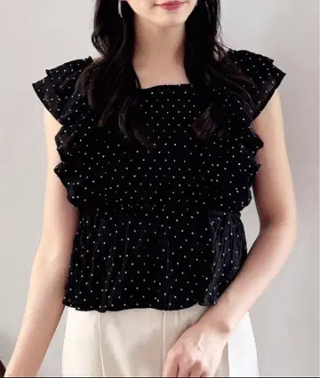 블라우스 셔츠 [WEB 한정판] 프릴 페플럼 블라우스 여성용