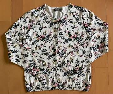 세탁 가능한 LAURA ASHLEY 꽃무늬 가디건 S 사이즈
