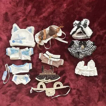 10cm 봉제 인형 의류 세트
