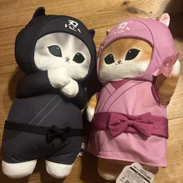 mofusand 닌자냥 BIG 봉제 인형 2종 세트