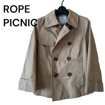새상품급 ROPE PICNIC 숏 트렌치코트 베이지 M 사이즈