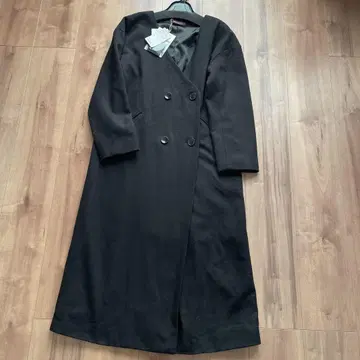 새상품 어반 리서치 정가 1만 6200엔 롱 코트 노카라 블랙