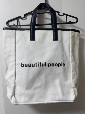 beautiful people 토트백 화이트/블랙