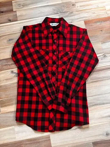 USA제 Wrangler 랭글러 블록 체크 셔츠