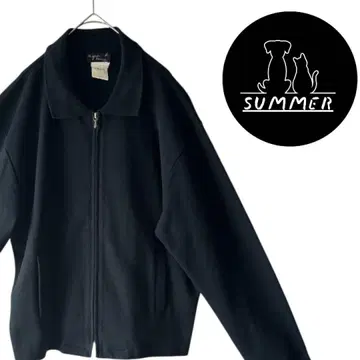 90s 프랑스제 아그네스 베 옴므 블루종 새상품급